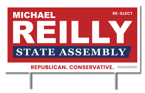 Michael Reilly yard sign