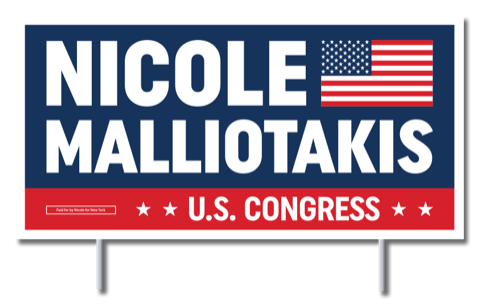 Nicole Malliotakis yard sign